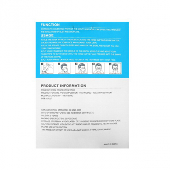 Preview: 20 Stück Atemschutzmaske KN95 Standard
